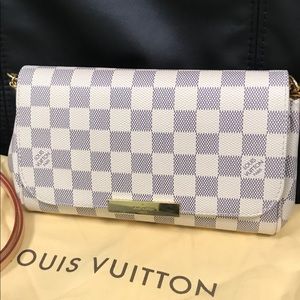 Authentic Louis Vuitton Favorite Pm Damier Azur